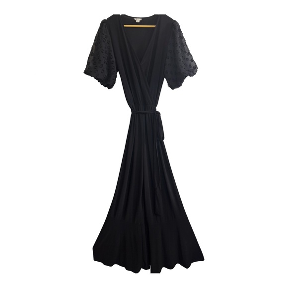 36. Cato L Flare Wide Leg Puff Sleeve Jumpsuit - Picture 1 of 1